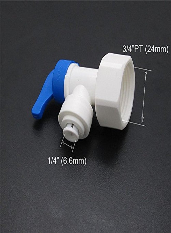 jiuwu 3/4 -Inch Female X 1/4-Inch Tank Ball Valve Quick Connect Aquarium Ro Water Pack of 2 - Image 3